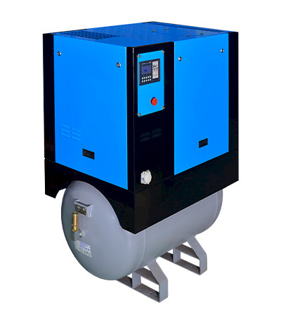 Oil Injected Electric Skid / Tank Mounted Screw Compressors
